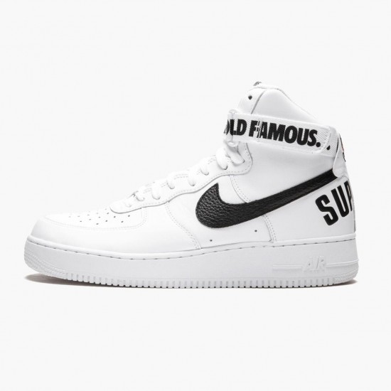 Nike Air Force 1 High Supreme World Famous White 698696 100 Unisex Casual Shoes