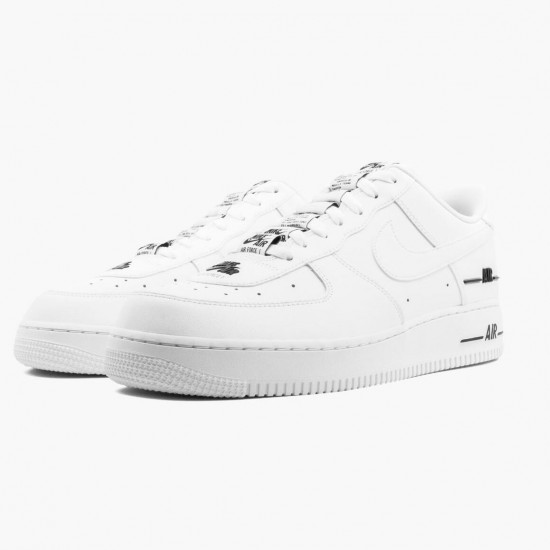 Nike Air Force 1 Low Double Air Low White Black CJ1379 100 Unisex Casual Shoes