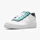 Nike Air Force 1 Low GS Double Layer Aqua Black BV1084 100 Womens Casual Shoes