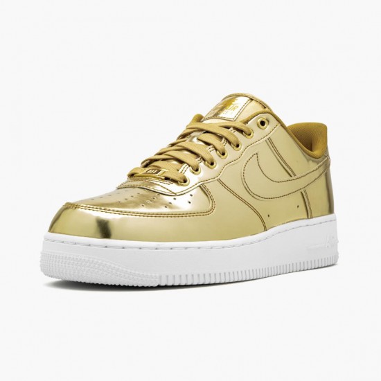 Nike Air Force 1 Low Metallic Gold CQ6566 700 Unisex Casual Shoes