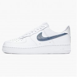 Nike Air Force 1 Low Pony Hair Snakeskin Midnight Turquoise CW7567 100 Unisex Casual Shoes 