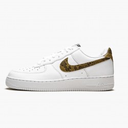 Nike Air Force 1 Low Retro Ivory Snake AO1635 100 Unisex Casual Shoes 