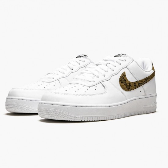 Nike Air Force 1 Low Retro Ivory Snake AO1635 100 Unisex Casual Shoes