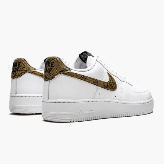 Nike Air Force 1 Low Retro Ivory Snake AO1635 100 Unisex Casual Shoes
