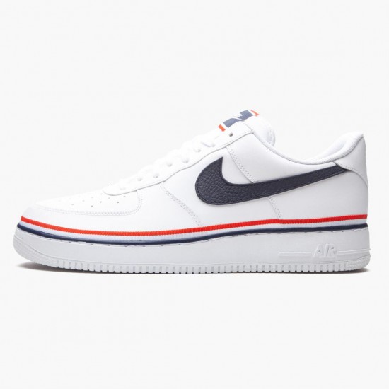 Nike Air Force 1 Low Ribbon White Blue CJ1377 100 Unisex Casual Shoes