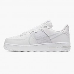 Nike Air Force 1 React White CT1020 101 Unisex Casual Shoes 