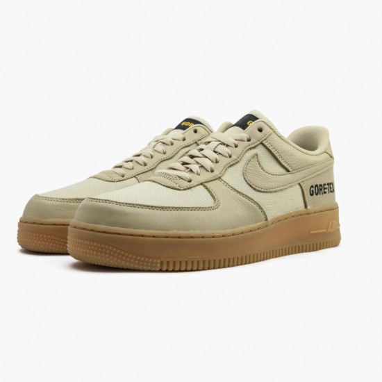 Nike Air Force One Low Gore-Tex Team Gold Khaki CK2630 700 Unisex Casual Shoes