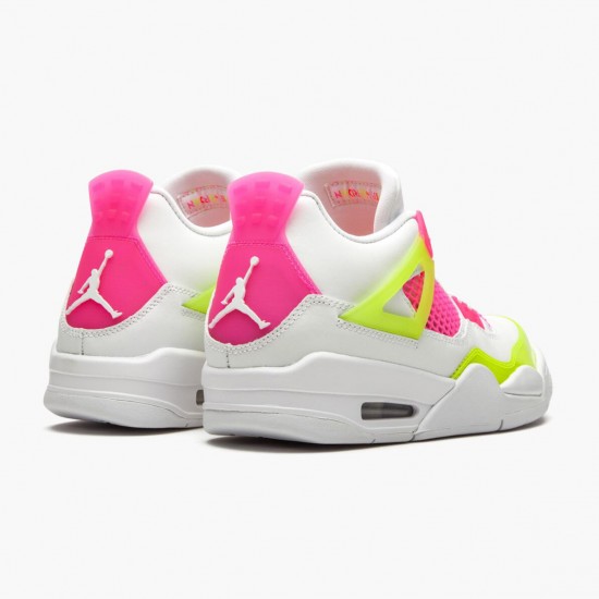 Air Jordan 4 Retro White Lemon Pink CV7808-100 Jordan Shoes