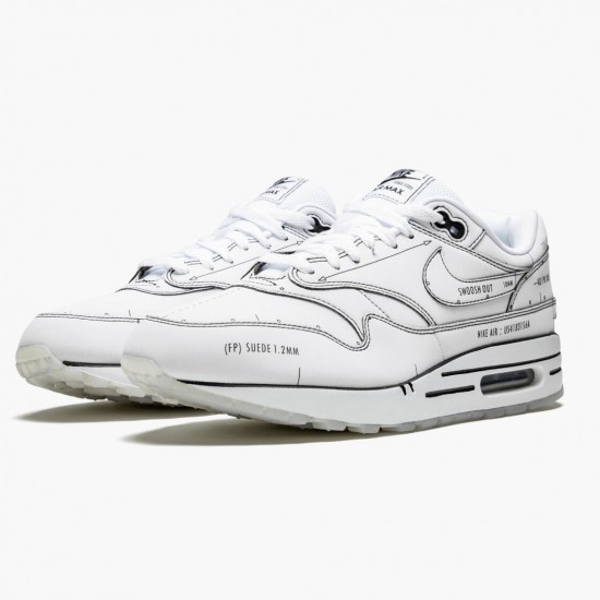 Nike Air Max 1 Tinker Schematic CJ4286 100 Unisex Running Shoes