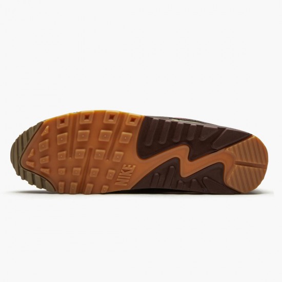 Nike Air Max 90 Cuban Link Velvet Brown CZ0469 200 Womens Running Shoes