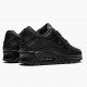 Nike Air Max 90 Leather Black 302519 001 Unisex Running Shoes