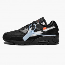 Nike Air Max 90 OFF WHITE Black AA7293 001 Unisex Running Shoes 