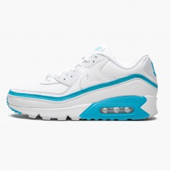 Nike Air Max 90 Undefeated White Blue Fury CJ7197 102 Unisex Running Shoes 