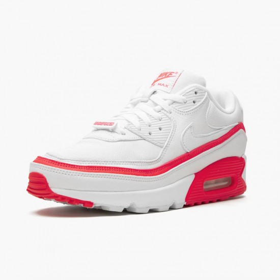Nike Air Max 90 Undefeated White Solar Red CJ7197 103 Unisex Running Shoes
