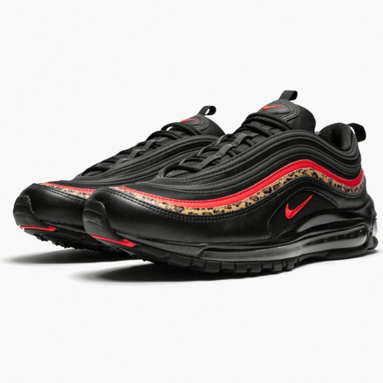 Nike Air Max 97 Leopard Pack Black BV6113 001 Unisex Running Shoes