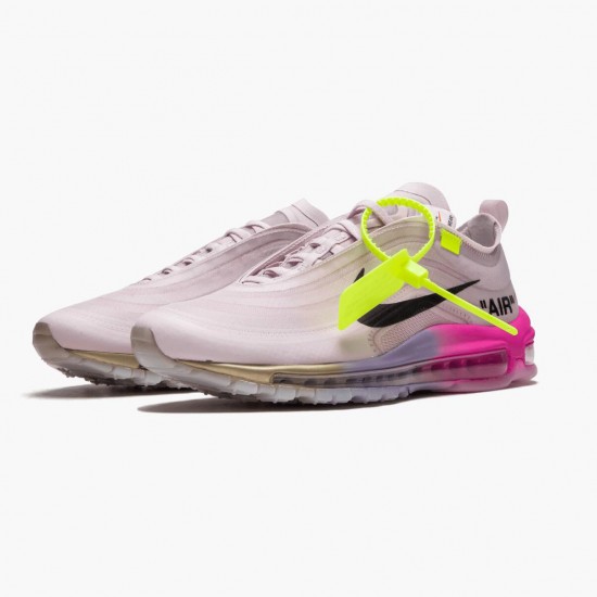 Nike Air Max 97 Off-White Elemental Rose Serena Queen AJ4585 600 Mens Running Shoes