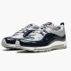 Nike Air Max 98 Supreme Obsidian 844694 400 Unisex Running Shoes