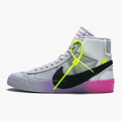 Nike Blazer Mid Off White Wolf Grey Serena Queen AA3832 002 Unisex Casual Shoes 