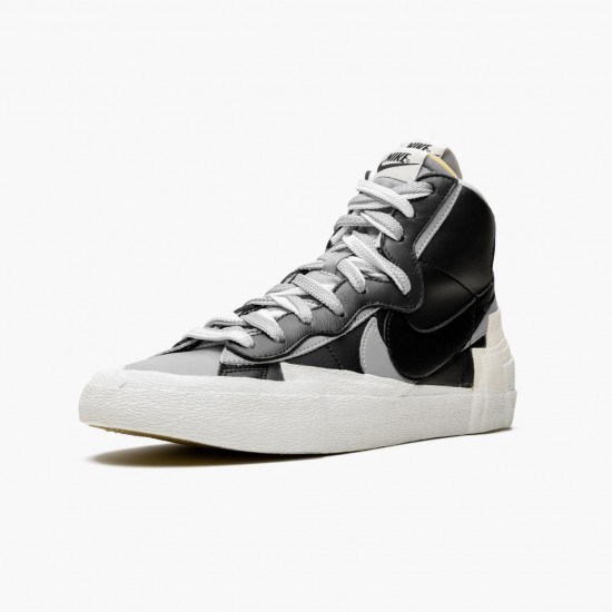 Nike Blazer Mid sacai Black Grey BV0072 002 Unisex Casual Shoes