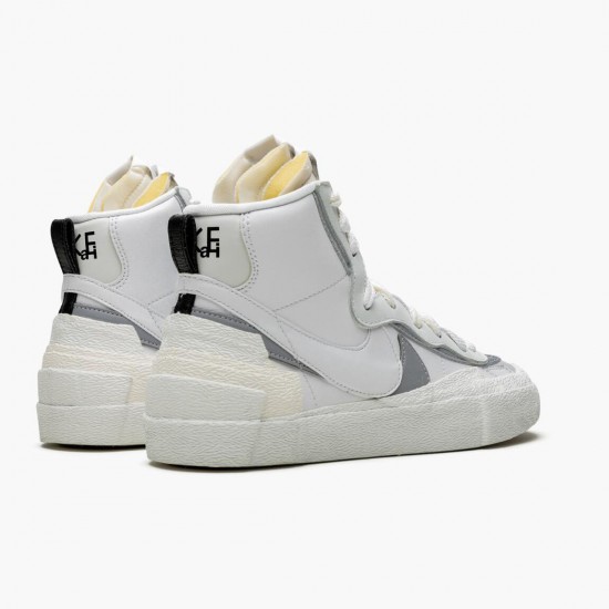 Nike Blazer Mid sacai White Grey BV0072 100 Unisex Casual Shoes