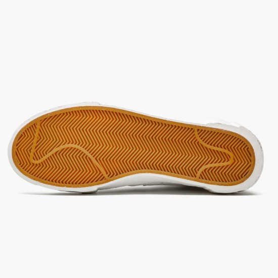 Nike Blazer Mid sacai White Grey BV0072 100 Unisex Casual Shoes