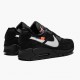 Nike Air Max 90 OFF WHITE Black AA7293 001 Unisex Casual Shoes