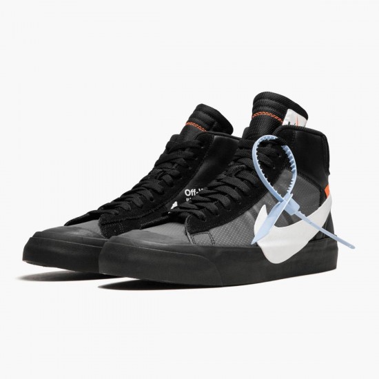 Nike Blazer Mid Off White Grim Reaper AA3832 001 Unisex Casual Shoes