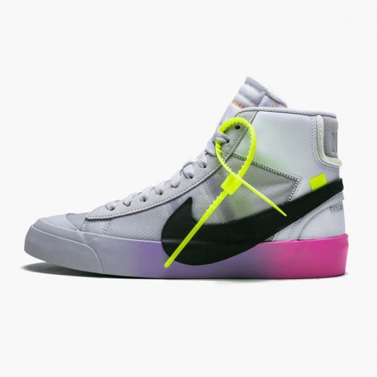 Nike Blazer Mid Off-White Wolf Grey Serena Queen AA3832 002 Unisex Casual Shoes