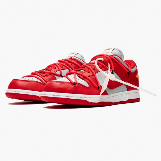 Nike Dunk Low Off White University Red CT0856 600 Unisex Casual Shoes