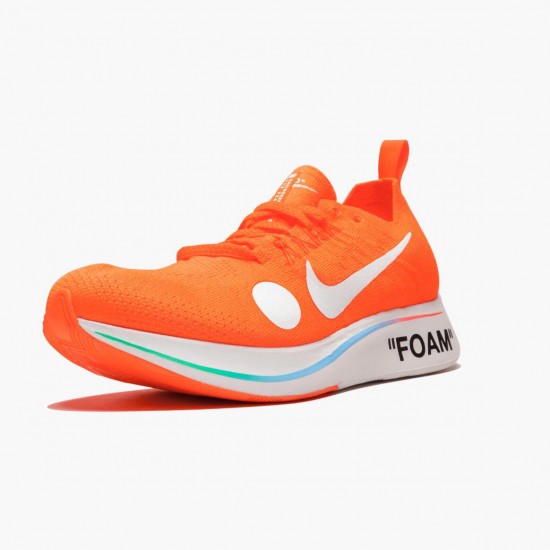 Nike Zoom Fly Mercurial Off White Total Orange AO2115 800 Mens Casual Shoes