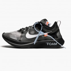 Nike Zoom Fly Off White Black Silver AJ4588 001 Unisex Casual Shoes 