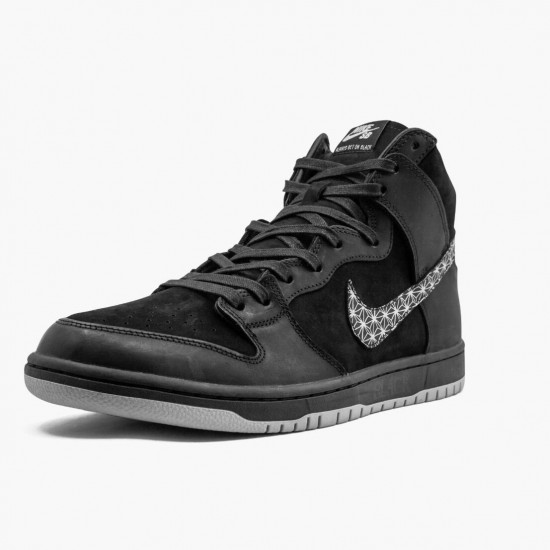 Nike SB Dunk High Black Bar AH9613 002 Unisex Casual Shoes