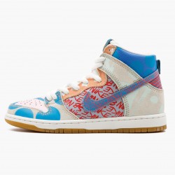 Nike SB Dunk High Thomas Campbell What the Dunk 918321 381 Unisex Casual Shoes 