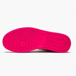 Air Jordan 1 Mid Crimson Tint Crimson Tinthyper Pink Black 852542 801 AJ1 Unisex Sneakers