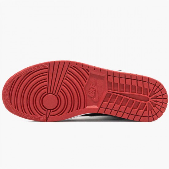 Air Jordan 1 Mid Johnny Kilroy Black Gym Red Metallic Silver Sneakers 554724 057 AJ1 Basketball Shoes