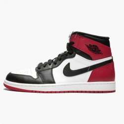 Air Jordan 1 Retro High Black Toe White Black Gym Red 555088 184 Mens AJ1 Jordan Sneakers