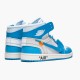 Air Jordan 1 Retro High Off White University Blue Unisex AJ1 Shoes AQ0818 148 Jordan Sneakers