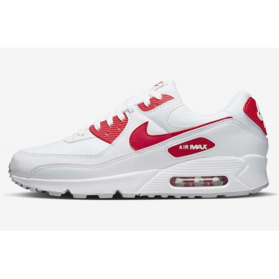 Nike Air Max 90 White Red dx8966-100