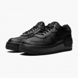 Wmns Air Force 1 Low Shadow "Triple Black" Running Shoes CI0919-001