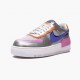 Wmns Air Force 1 Shadow Metallic Silver Running Shoes CW6030-001