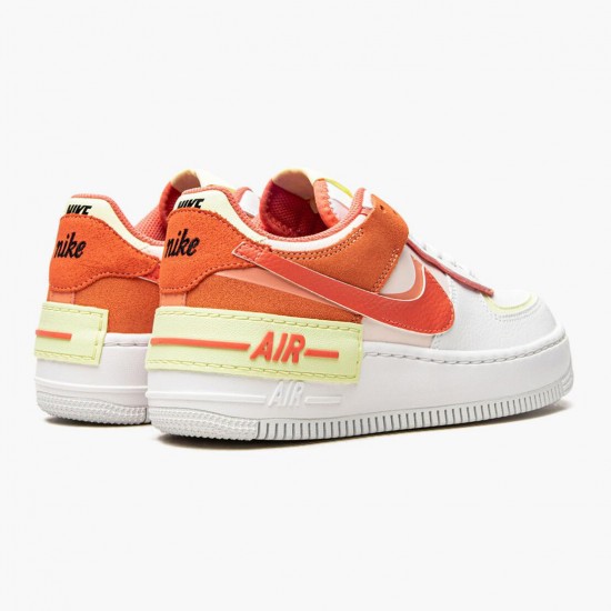 Wmns Air Force 1 Shadow White Magic Ember Running Shoes CI0919-110
